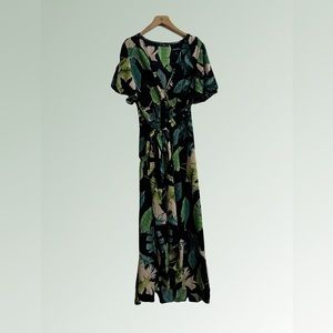 Summer Ferns Wrap Dress 🌿